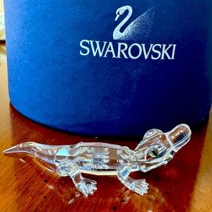 Swarovski Crystal Baby Alligator Figurine